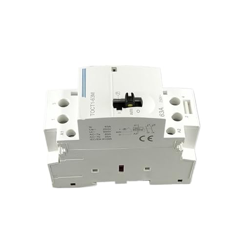 Contacteur modulaire 63A avec commande manuelle interrupteur 2NO