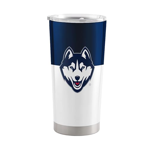 Image of Logo Brands 20 oz Powder Coat Tumbler- Insulated Tumbler with Lid for Water, Iced Tea or Coffee, Smoothie and More