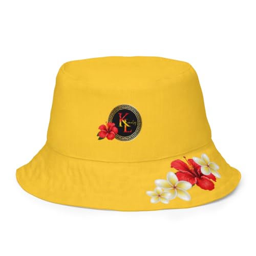 Bob réversible Noir/Jaune de Kamaley idéal pour vos vacances à la plage