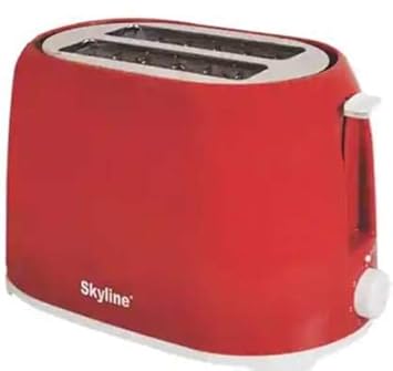 Skyline VTL-7000 750 W Pop Up Toaster (Red)