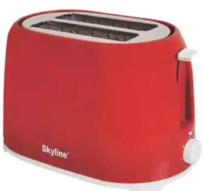 Skyline VTL-7000 750 W Pop Up Toaster (Red)