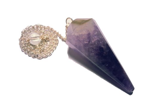 Péndulo de zahorí (trépano) Amatista Cristal de roca aventurine y más