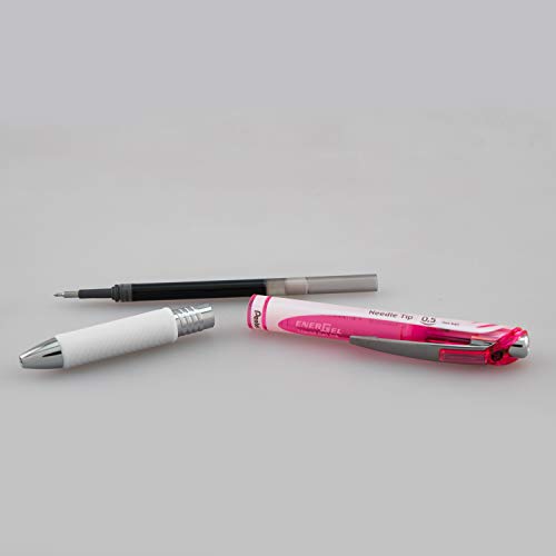 Pentel Pink Bca Energel Pearl Deluxe Rtx Liquid Gel Pen, (0.5Mm), Fine Line, Needle Tip (Bln75Wbp2Pa) #TOP4