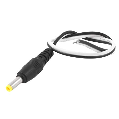 COMEYOU - Conector de CC para PC (25 cm de Largo, 4 mm x 1,7 mm), Color Negro Cover