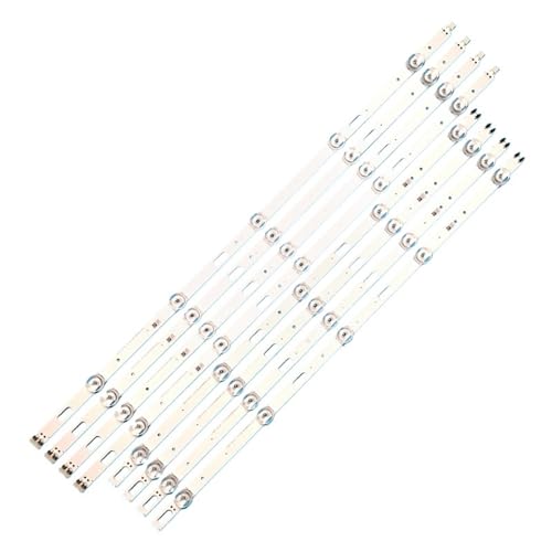 TUCANSBP Bande de rétro-éclairage LED, 10 Lampes, compatibles for Samsung TV 55 Pouces, UE55TU8000, UE55TU7100, UE55TU7000, UN55TU8200, UN55TU7000, UN55TU8000, UE55, 8 pièces/Ensemble
