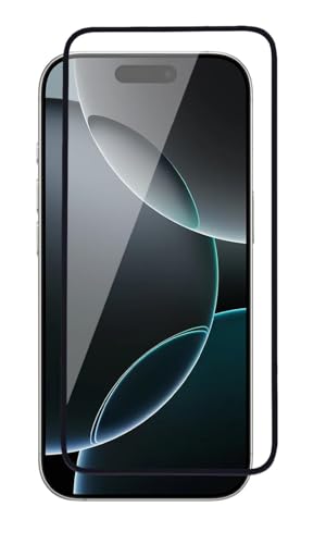 Image of SENBUN Tempered Glass Screen Protector Compatible for iPhone 16 Pro with Edge to Edge Coverage and Easy Installation Kit, Pack of 1, Black