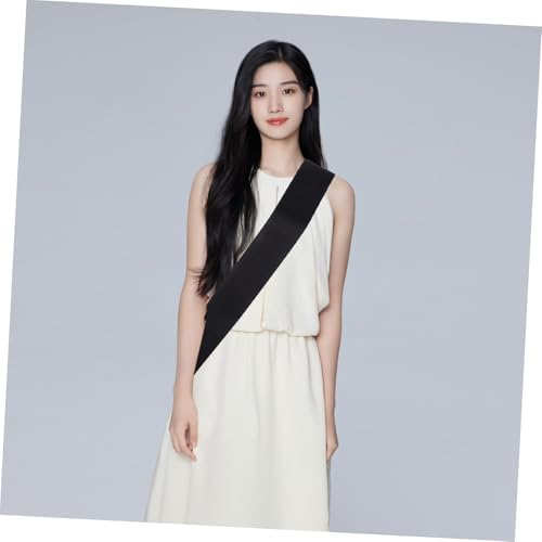 Blank Satin Sash for DIY Projects Elegant Party Decoration for Bridal Showers Graduations and Proms Soft4