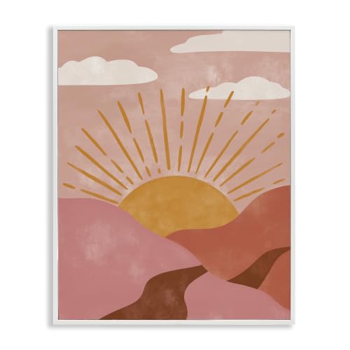 Stupell Industries Boho Desert Sun Setting Beneath Mountain Path, Design by Deborah Curiel