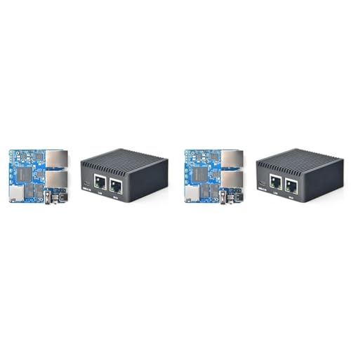 JSDNGU 2X R2S ���[�^�[ 3328 1GB DDR4 RAM�ACNC ���^�� �P�[�X�t�� �~�j ���[�^�[ �f���A�� �M�K�r�b�g �|�[�g OpenWrt �V�X�e��