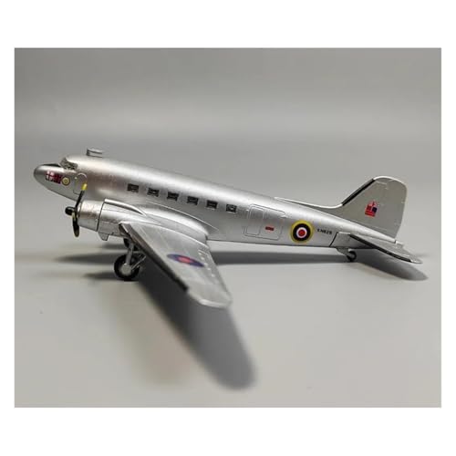 Modelo Douglas C-47 de aleación premium réplica militar a escala 1/144 3