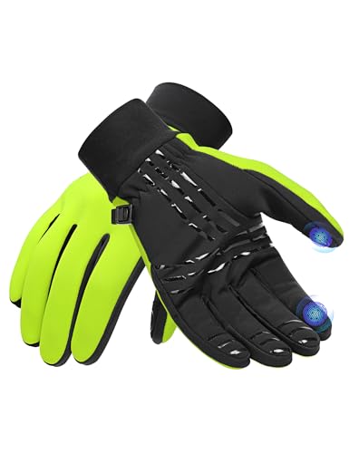 INBIKE Guantes Térmicos Ciclismo Verde L