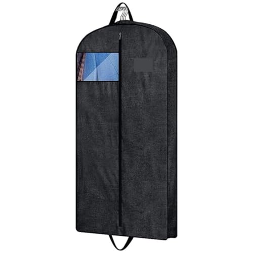 IRYZE Garment Bag for Travel, 3 Pack Garment Bags For Travel Hanging Garment Bag With Clear Window Foldable Suit Luggage Bag (Color : Black, Size : 3 pack)