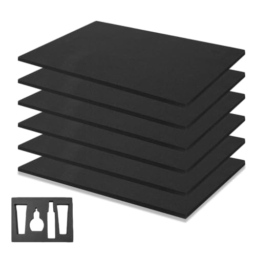 Image of 6Pcs Pick and Pluck Foam, High Density Tool Box Foam Insert 400x300x10mm