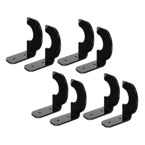 BRIGHTFUFU Bat Display Holder for 4 Baseball Bats Wall Mount Rack Hockey Bat Bracket Softball Bat Holder Black Finish