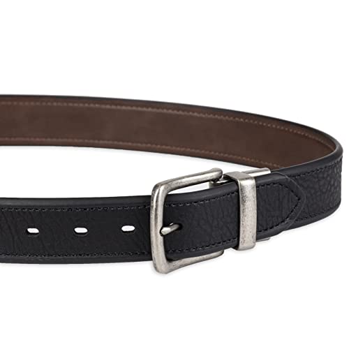 Image of Levi's Leather Men's Levis 40Mm Reversible Belt With Brushed Silver Buckle