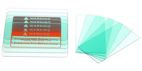 SIXTOL Lot de 10 verres de rechange pour masque de soudage solaire à assombrissement automatique | Pièce de rechange pour masque de soudage | 5 verres de...