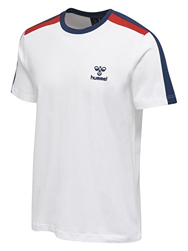 Image of hummel Hml Osvald Ss Men's T-Shirt, Mens, T-Shirt, 200469-9001, White, XL