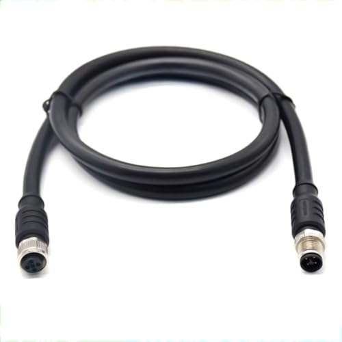 Cable M12 T-Code de 4 pines para distribución eléctrica