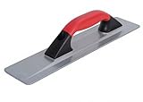 LSGZJZY Magnesium Hand Float, Red Handle, 16 Inch Beveled End, Manual Concrete Finishing Tool for Paving Surfaces, Professional Construction