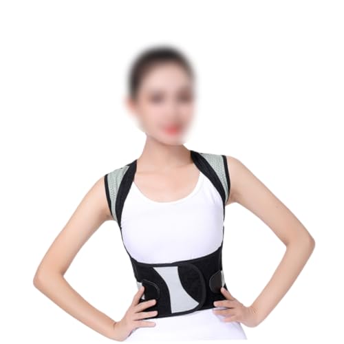 COLLBATH Shoulder Belt Posture Practical Strap Belt Humpback Straightener Belt Upper Brace Stop Slouching Brace Humpback Strap Black