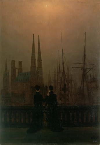 Affiches et Gravures Impression Sur Toile Peinture Pour Décoration Salon Caspar David Friedrich