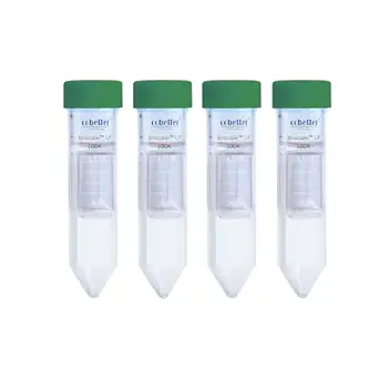 COBETTER Ultra Centrifugal Filter 15mL Ultrafiltration Centrifuge Tube Unit with Regenerated Cellulose RC Membrane 100kDa, Pack of 4