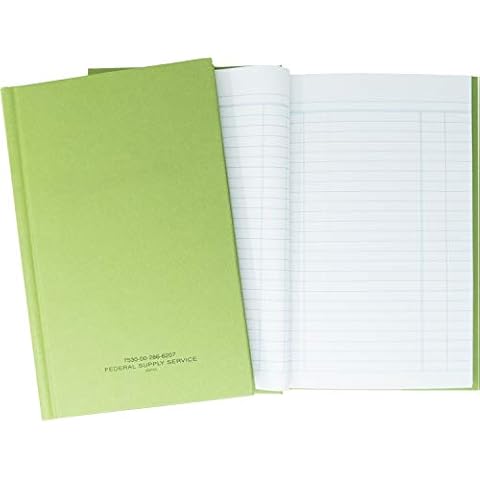 Tacticai Green Military Log Book, 5.25” x 8” - 192 Pages, 4 Columns, Record Book for Record Keeping, Supply Chain, Inventory, Training, Maintenance & Field Operations, NSN 7530-00-286-6207 Cover