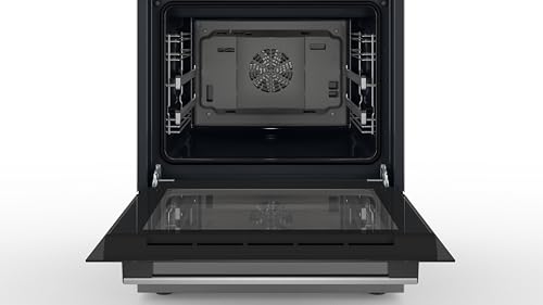 Foto von Bosch HKR39C250 Serie 4 Elektro-Standherd, 60 cm breit, EcoClean Direct Reinigungshilfe, 3D Heißluft Backen auf 3 Ebenen, LED-Display-Steuerung, erweiterbare Kochzone für großes Kochgeschirr