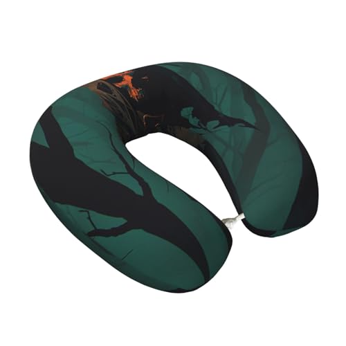 Almohada de Espuma Viscoelástica U para Cuello Negra miniatura 2
