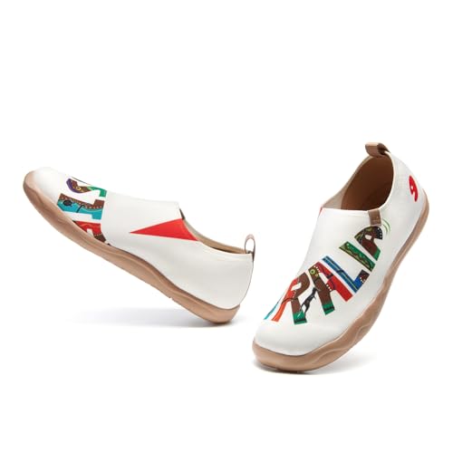 UIN Men's Art Travel Slip-On Shoes Casual Lightweight Breathable Flats Comfortable Loafers4