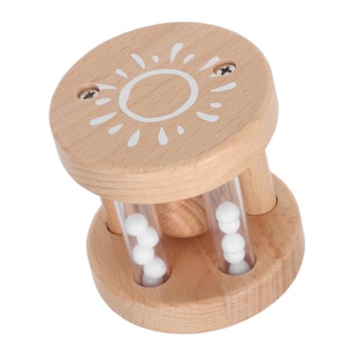 GETAJGHSD おもちゃ 用 モンテッソーリ ガラガラ ローラー 学習 幼児用 幼児 おもちゃ 手 ガラガラ 木製 ビーズ付き と 幼児