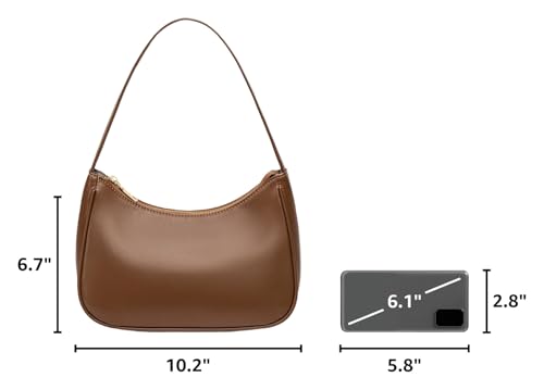 Image of CYHTWSDJ Shoulder Bags for Women, Cute Hobo Tote Handbag Mini Clutch Purse with Zipper Closure