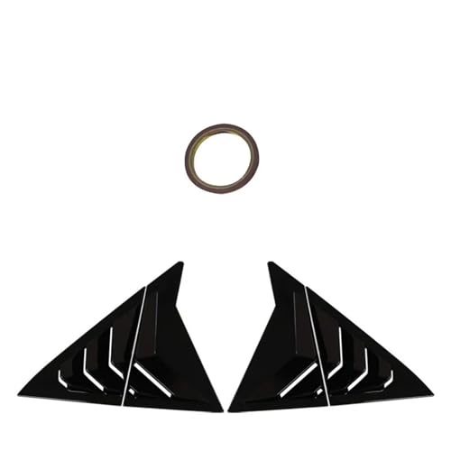 Persiennes de fenêtre latérale pour Hyundai Elantra 2011-2015 en ABS noir brillant