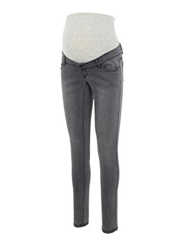 MAMALICIOUS Damen Mllola slim grå jeans A. Noos Hose, Grey Denim, 32W /...