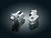 Kuryakyn 8814 Splined Male Mount Peg Adapters for Front Footpegs and Floorboards: 1985-2018 Yamaha Motorcycles, Chrome, 1 Pair