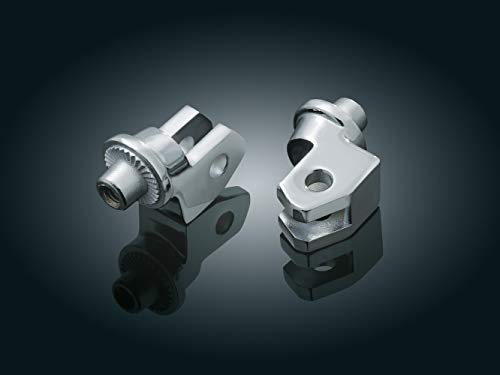 Adaptateurs mâles cannelés Kuryakyn 8814 pour planchers avant de moto Yamaha 1985-2018