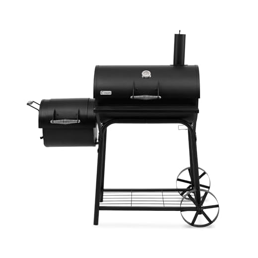 tepro 1087 Holzkohlegrill Smoker Biloxi, Grillfläche: ca. 58 x 40 cm