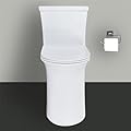 WinZo WZ5023 Tall One Piece Toilet Dual Flush With Comfortable Seat Height 18.75" ADA Compliance For Seniors Tall Disabled Person,12" rough-in, White