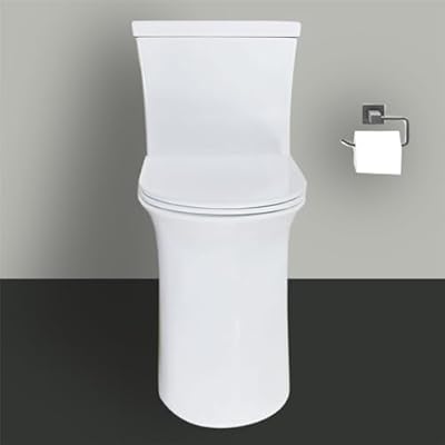 WinZo WZ5023 Tall One Piece Toilet Dual Flush With Comfortable Seat Height 18.75" ADA Compliance For Seniors Tall Disabled Person,12" rough-in, White