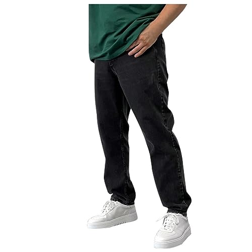 Men's Relaxed Fit Classic Extreme Motion Athletic Taper Hip Hop Pants Streetwear Straight Wide Leg Long Trousers Jean2