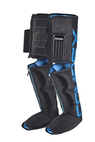 Botas de compresión inalámbricas Compex Ayre Pro - Presoterapia portátil para recuperación muscular, mejora de la circulación sanguínea y alivio de piernas pesadas - S/M