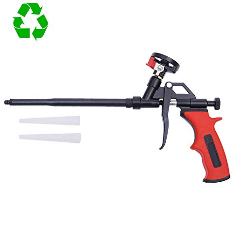 DAFEIKE Expanding Foam Gun Needn't Cleaner, Updated Teflon Pro Foam Dispensing Gun, Insulating
