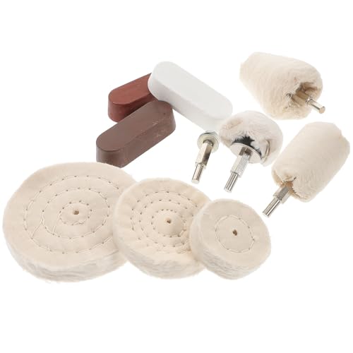 Ruedas de pulido para taladro de tela metal hierro joyería kit de 10 piezas