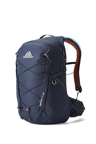 Gregory Inertia 24L H2O Unisex Day Hiking Backpack with included Water Reservoir/Bladder, One Size Fits All, Indigo Blue