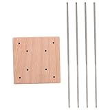 SUPVOX Herramienta para Tejer Madera Base Estable, Plantilla para Paracord DIY y Nudos Macramé, Accesorio Compacto para Manualidades al Aire Libre y Pulseras de Cuerda