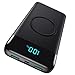 AXNEB Wireless Powerbank 25W PD3.0+QC4.0, 15W Wireless Charger 30,800mAh Powerbank 4 Outputs USB C Externer Akku mit LCD Display Kompatibel mit iPhone Huawei Samsung S20 iPad Oppo Xiaomi Tablet