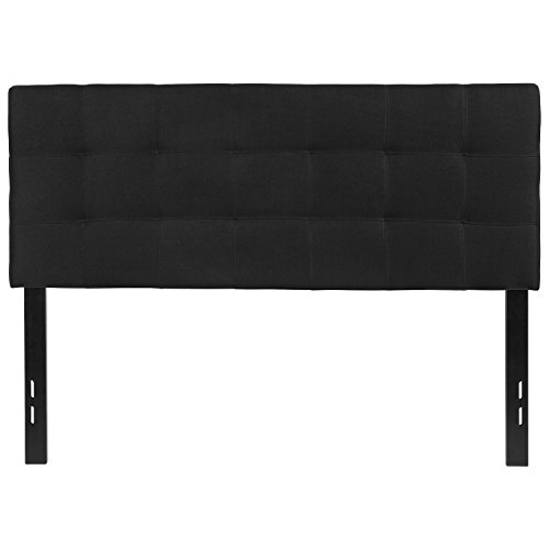 Emma + Oliver EOH-IHIC-275512 Quilted Tufted Upholstered Full Size Headboard In Black Fabric thumb #4