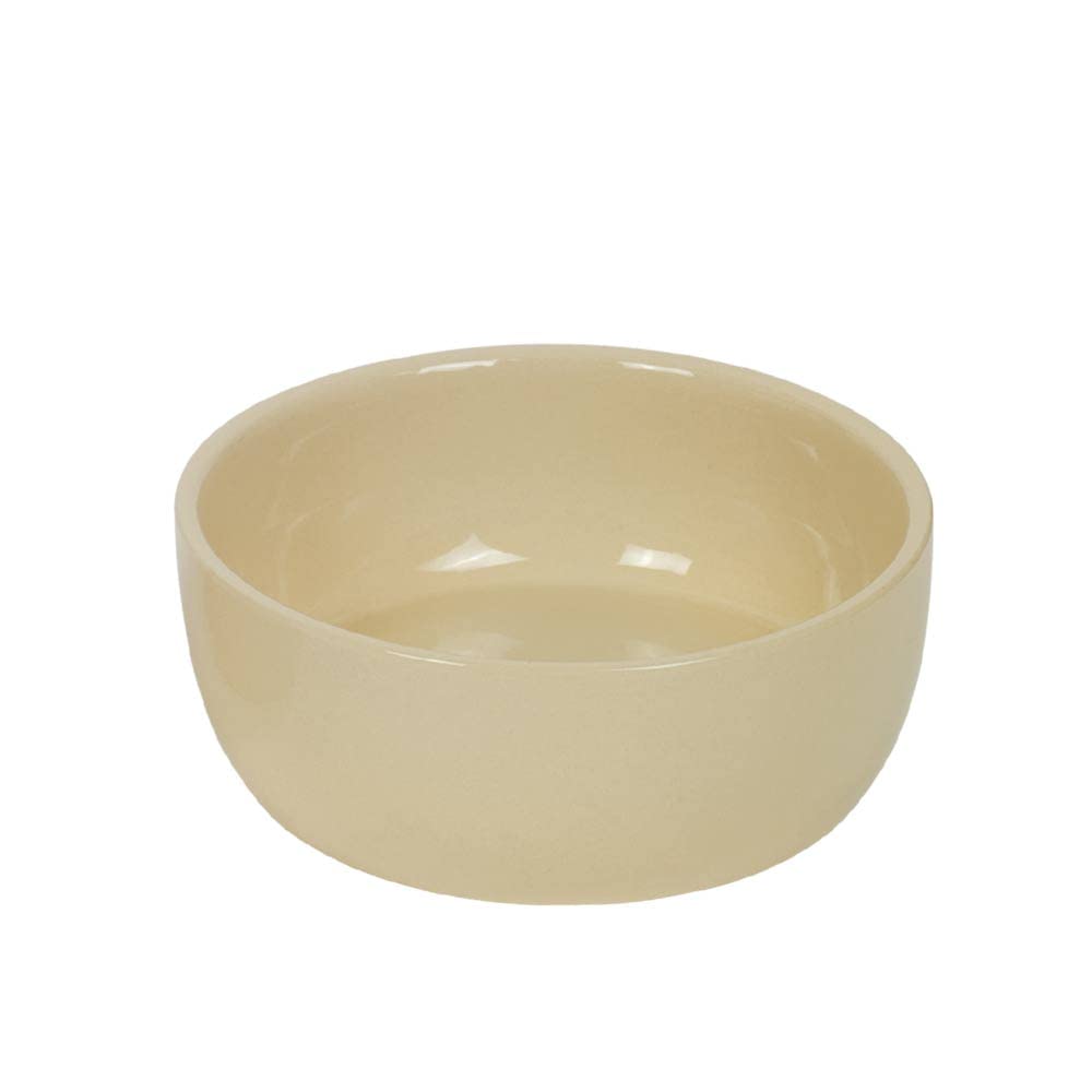 Nobby Kaunis Ceramic Bowl, Cream/Cream, Diameter 18.5 x 7.0 cm, 1.00 L, Pack of 1