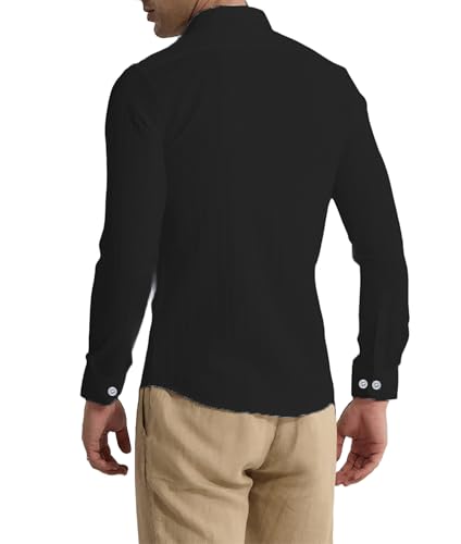 Image of Lonexo Popcorn Cotton Shirts for Men || Casual Shirt for Men || Men Stylish Full Sleeve Shirt || Men Fancy Shirt || Men Full Sleeve Shirt || Plain Shirts for Men