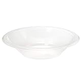 Exquisite Plastic Dessert/Salad Plates - Solid Color Disposable Plates - 100 Count (Bowls - 12 oz,...